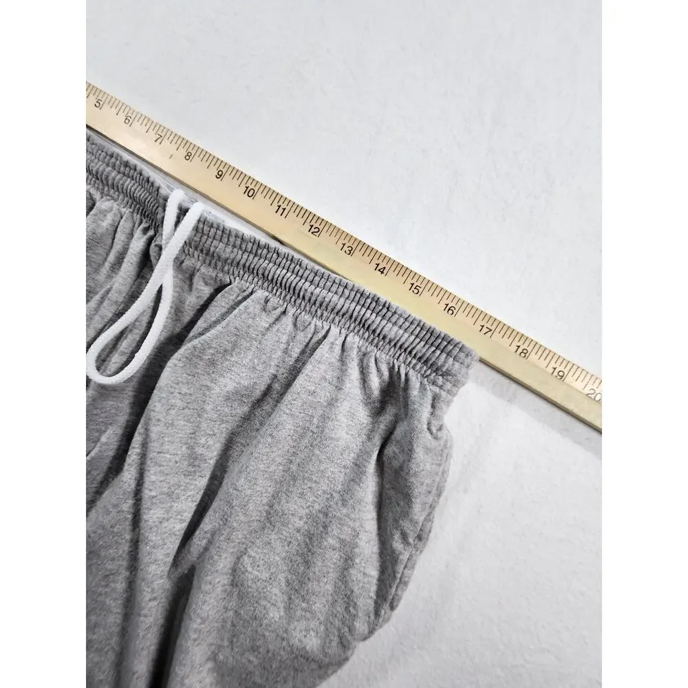 Champion Men's Shorts 2XL Gray Athletic Drawstring Gym Workout Lounge Logo